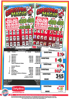 Christmas Magic jar ticket flyer