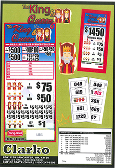 The King and Queen jar ticket flyer